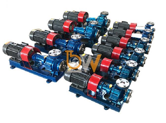 Bơm dầu truyền nhiệt trục ngang RY20-20-100 lưu lượng 1 m3/h