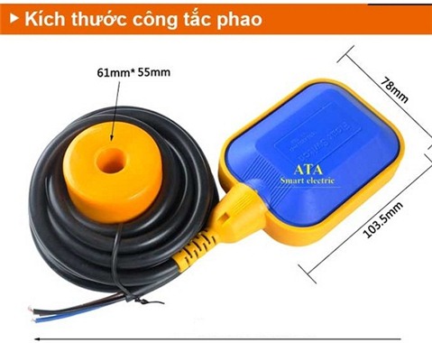 Bán Phao điện bơm nước  3 mét (Trung Quốc)