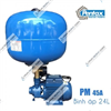 Bán Máy bơm nước tăng áp Pentax PM 45 A (0.37 kw) + bình áp 24 lít